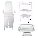 Ver imagem 1 de Kit Cadeira para Podologia Carrinho Brinde Fiscomed Kit Maca para Podologia