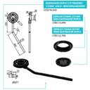 Ver imagem 3 de Queimador Duplo Traseiro 1 Cano 650D de Fogão Ferro 17,5cm