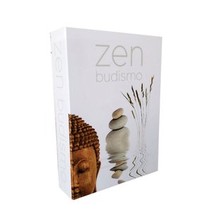 Caixa Livro Decorativa Porta Objetos Buda Zen 18x25x5cm