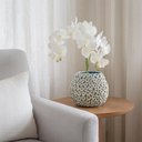 Ver imagem 2 de Vaso Decorativo Mares Decor em Ceramica Cinza P 25x28x26cm