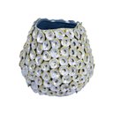 Ver imagem 1 de Vaso Decorativo Mares Decor em Ceramica Cinza P 25x28x26cm
