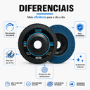 Ver imagem 5 de Disco Flap 4.1/2 Zirconio Grão 80 G80 Kit 10 Peças Tubarão