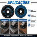 Ver imagem 7 de Disco Flap 4.1/2 Zirconio Grão 80 G80 Kit 10 Peças Tubarão