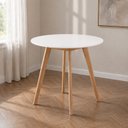 Ver imagem 7 de Kit Mesa Leda 90cm Comapcta & 4 Cadeiras Ergonômicas Design Moderno