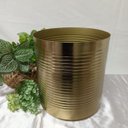 Ver imagem 5 de Cachepô Porta Vela Decorativo Home&Co Metal 20x18x18cm Dourado