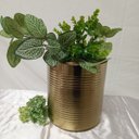 Ver imagem 7 de Cachepô Porta Vela Decorativo Home&Co Metal 20x18x18cm Dourado
