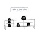Ver imagem 5 de Rack para TV até 60 Polegadas 2 Portas Bandeja Integrada Pés em Dourado 189,5cm Maré Bege