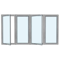 Porta de Vidro para Walk In Cooler - Kit 4 Portas - 2