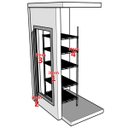 Ver imagem 3 de Porta de Vidro para Walk In Cooler - Kit 4 Portas