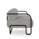 Ver mais imagens de Kit 2 Poltronas Decorativas Sala de Estar Polatsk Base Industrial de Ferro Bouclê Cinza G33 - Gran B