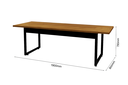 Ver imagem 7 de Mesa de Jantar com Bancos Conjunto Industrial para Área Gourmet:nature