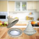 Ver imagem 2 de Saleiro Marroquino Tagine Porcelana Resistente Rita Lobo Creme Mesclado Prattos