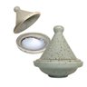 Saleiro Marroquino Tagine Porcelana Resistente Rita Lobo Creme Mesclado Prattos - 1