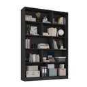Ver imagem 3 de Estante de Livros 100% MDF 124,5CMX180,5cm 4 Portas 8 Nichos Versatile Preto