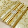 Papel de Parede Arabesco Dourado com Fio Laminado - 9,5 Metros - 4
