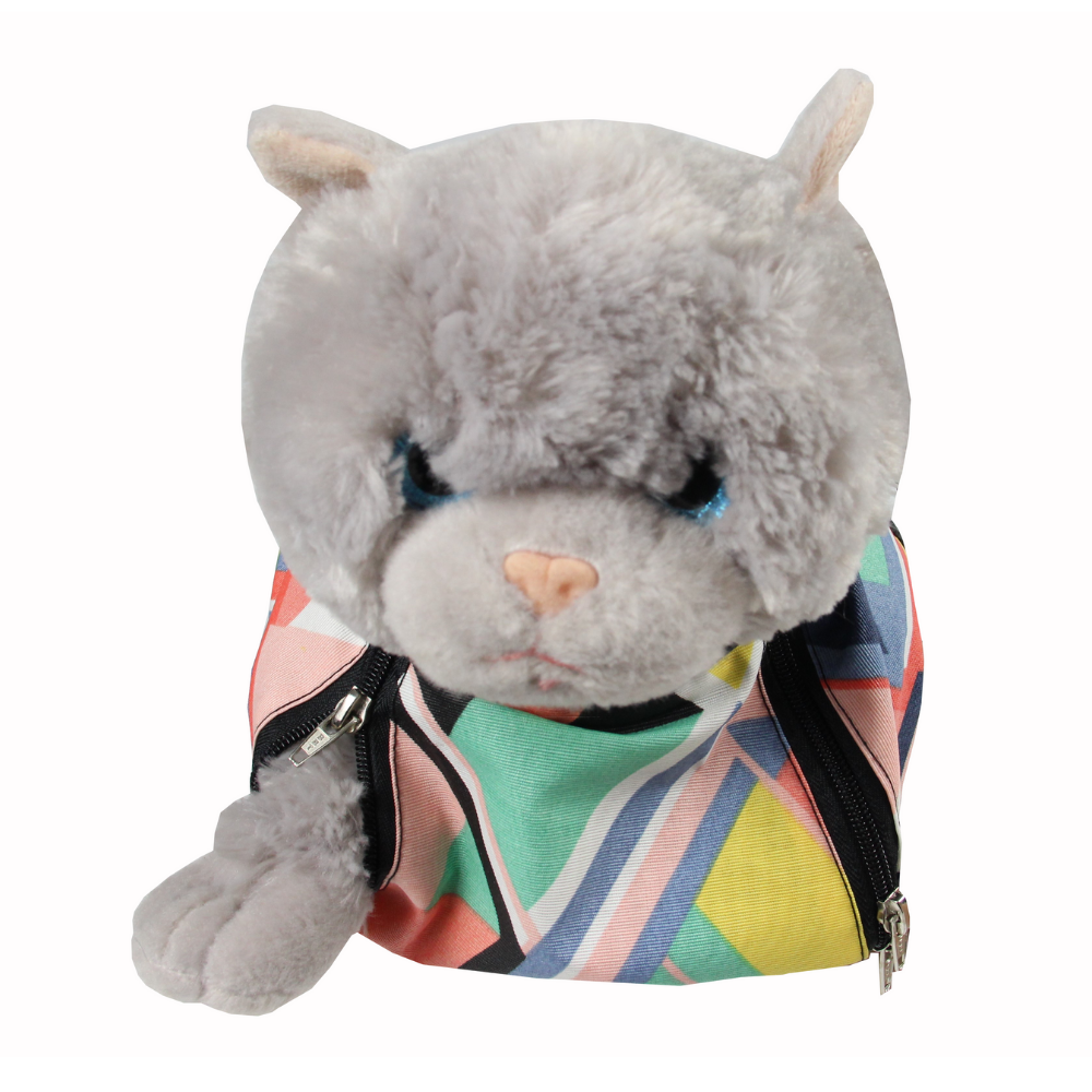 Bolsa de Contenção Gato Cachorro Imobiliza Animais Pet Azul - 4