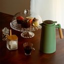 Ver imagem 3 de Kit 1 Boleira com Tampa e 1 Prato Porta Bolo com Pé 25cm Cristal Diamond Renaissance Lyor