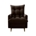 Ver imagem 5 de Poltrona de Amamentação com Puff Montreal Suede Marrom Matrix Suede Marrom