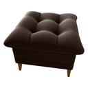 Ver imagem 7 de Poltrona de Amamentação com Puff Montreal Suede Marrom Matrix Suede Marrom
