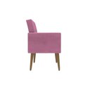 Ver imagem 4 de Kit 2 Poltronas para Salão de Beleza e Sala de Espera Thais Suede Rose