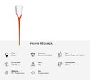 Ver imagem 3 de Kit 2 Taças para Espumante Enterra na Areia Praia 210ml Cor:laranja