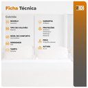 Ver imagem 4 de Colchão Casal Espuma D20 Querubin 138x188x12 Dupla Face Liso Preto