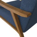 Ver imagem 7 de Kit 2 Poltronas Decorativas Madeira Maciça Jequitibá Assento com Persintas Elásticas Ravena