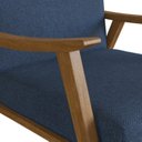 Ver imagem 4 de Kit 2 Poltronas Decorativas Madeira Maciça Jequitibá Assento com Persintas Elásticas Ravena