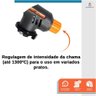 Kit Maçarico Portátil Regulável com 4 Refis de Gás Cartucho Butano Ideal para Cozinha Confeitaria Go - 2