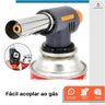 Kit Maçarico Portátil Regulável com 4 Refis de Gás Cartucho Butano Ideal para Cozinha Confeitaria Go - 5
