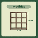 Ver imagem 3 de Treliça Jardim Vertical Pinus 50x50 cm Stain Nogueira