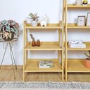 Ver imagem 2 de Estante Tipo Escada Pipa 3 Prat 88a X 60l X 38p em Madeira de Pinus Cubomob Mel