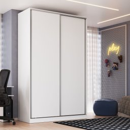 Guarda Roupa Solteiro 2 Portas 3 Gavetas Rc2004 Linha Roupeiros Emovell - 1