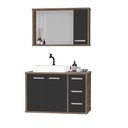 Ver imagem 2 de Cj Gabinete Banheiro com Cuba e Espelho Turin 80 C/ Vidro Ap