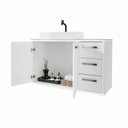 Ver imagem 6 de Cj Gabinete Banheiro com Cuba e Espelho Turin 80 C/ Vidro Ap