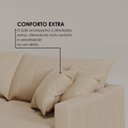 Ver imagem 6 de Sofá Cama Retrátil em Madeira Eucalipto e Linho 230cm Uruguai