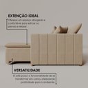 Ver imagem 7 de Sofá Cama Retrátil em Madeira Eucalipto e Linho 230cm Uruguai