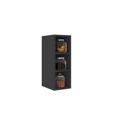 Nicho Adega 3 Garrafas Hazy Móvel Vertical Mdp/bp Preto G96 - Gran Belo