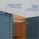 Ver imagem 5 de Balcão Planejado 2 Portas 80cm sem Tampo Soho CabeCasa MadeiraOriginals Freijó/Azul
