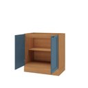 Ver imagem 4 de Balcão Planejado 2 Portas 80cm sem Tampo Soho CabeCasa MadeiraOriginals Freijó/Azul