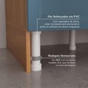 Ver imagem 6 de Balcão Planejado 2 Portas 80cm sem Tampo Soho CabeCasa MadeiraOriginals Freijó/Azul