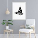 Ver imagem 2 de Quadro Monalisa Dj - 60x48cm:madeira Branca