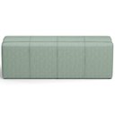 Ver imagem 3 de Puff Decorativo Living Sala de Estar 195 Cm Roma W01 Linho Verde Menta - Lyam Decor