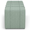 Ver imagem 6 de Puff Decorativo Living Sala de Estar 195 Cm Roma W01 Linho Verde Menta - Lyam Decor
