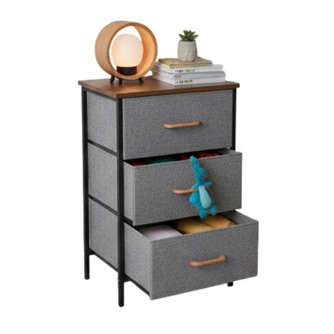 Armario Comoda Organizadora 3 Gaveta Porta Objeto Roupa Livro Sapato Casa Sala Quarto Closet Banheir