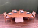 Ver imagem 3 de Mesa de Jantar Cone Zoe 160x90cm Base Laca Branca Tampo Freijó