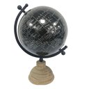 Ver imagem 1 de Globo Terrestre Decorativo Preto 34,5cm