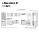 Ver imagem 5 de Armário de Cozinha Completa 549cm Branco Agata Madesa 01