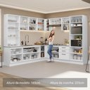 Ver imagem 6 de Armário de Cozinha Completa 549cm Branco Agata Madesa 01