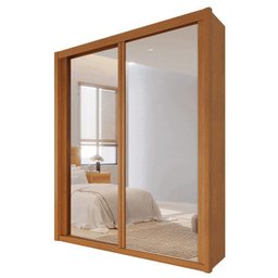 Guarda Roupa Solteiro Espelhado 2 Portas 3 Gavetas - Pietro - Móveis Bettio - 1 Guarda Roupa Solteiro Espelhado 2 Portas 3 Gavetas - Pietro - Móveis Bettio - 1